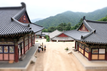 Haeinsa Temple in Hapcheon-gun, South Korea. Haeinsa is an old Korean traditional temple.