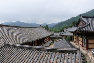 Haeinsa Temple in Hapcheon-gun, South Korea. Haeinsa is an old Korean traditional temple.