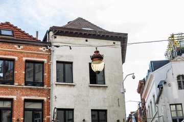 Beautiful houses in the old european city.