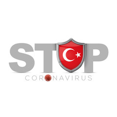 Turkey protective shield. Stop coronavius concept. 3D Render
