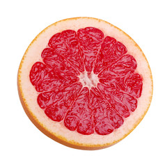 grapefruit isolated on a white background.