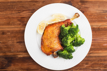 A plate of shrimp salad