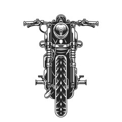 Classic motorcycle front view concept © DGIM studio