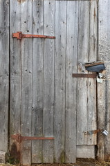 Old wooden door