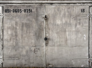 Old metal door