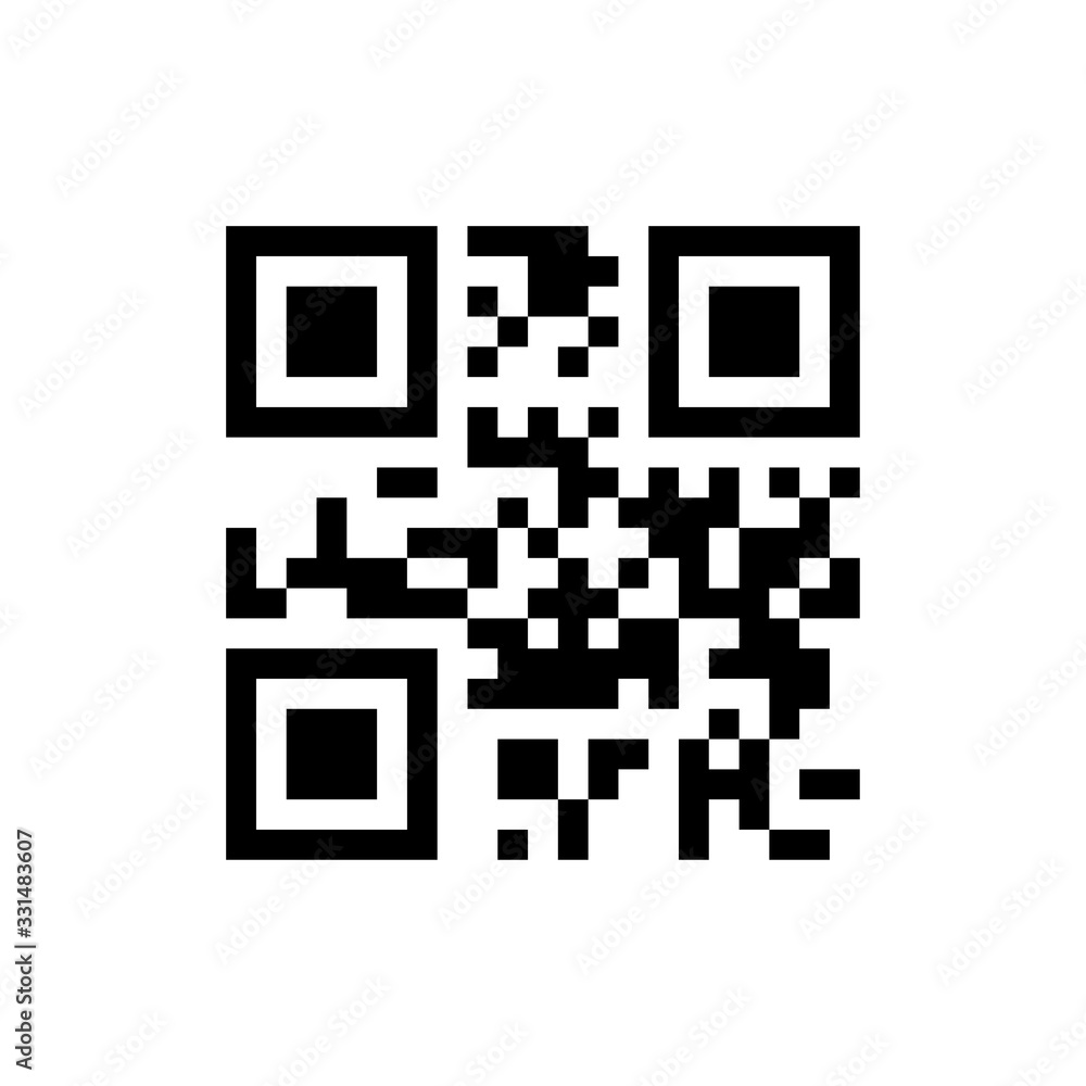 Poster sample qr code ready to scan with smart phone