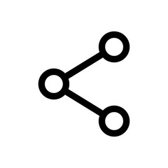 Share Icon Isolated on White Background