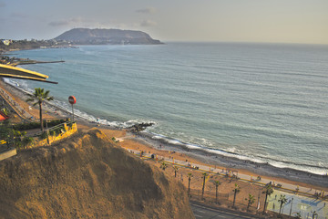 Sunset in Lima, Peru
