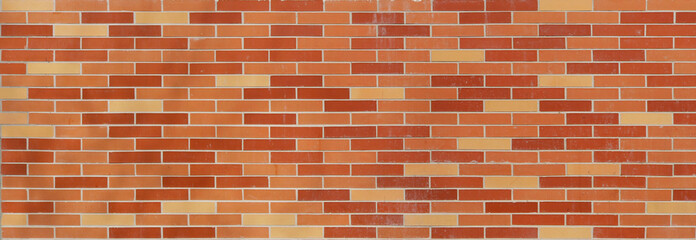 multicolored brick wall surface background with red, orange, yellow and brown blocks flat texture,...