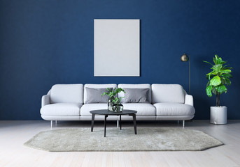 living room interior  furniture design with sofa