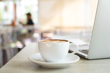 Coffee shop co-working space