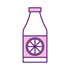 Mexican sauce bottle line style icon vector design