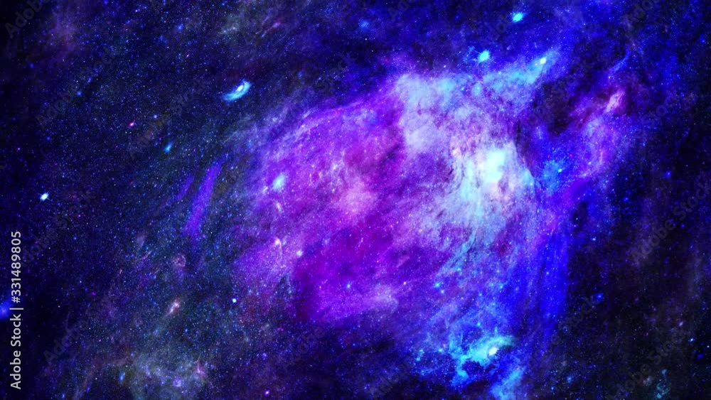 Canvas Prints animation view to travelling across the universe in moving