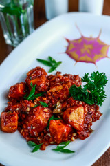 Burnt Garlic Chilly Paneer