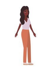 Isolated avatar woman vector design