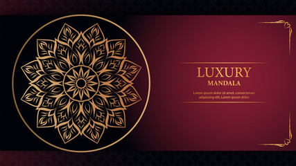 Luxury mandala arabesque ornamental background