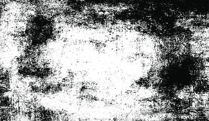 Rough black and white texture vector. Distressed overlay texture. Grunge background. Abstract textured effect. Vector Illustration. Black isolated on white background. EPS10.