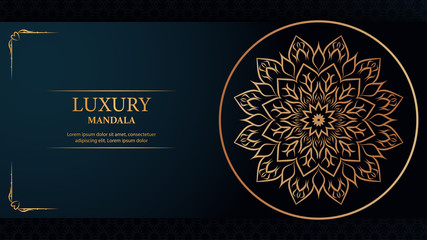 Luxury mandala arabesque ornamental background