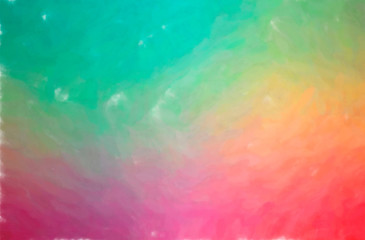 Abstract illustration of green, red Watercolor Wash background