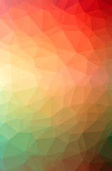 Illustration of abstract Orange, Pink, Red, Yellow vertical low poly background. Beautiful polygon design pattern.