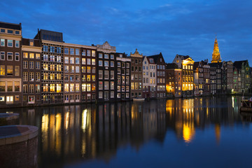 Fototapeta na wymiar Famous place in Amsterdam