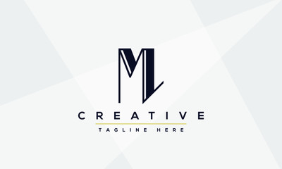 Unique modern creative elegant Letter M logo design or MM initials vector monogram symbol.