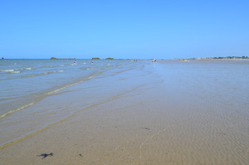 La plage d'Asnelles (Calvados - Normandie - France)
