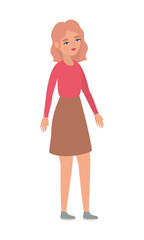 Isolated avatar woman vector design