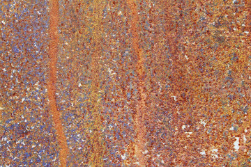 Old rusty metal. Rusted iron sheet. Close-up. Background. Texture.