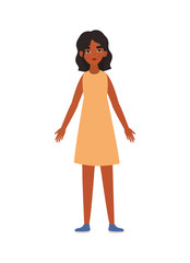 Isolated avatar woman vector design