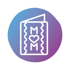 mother day card block style icon
