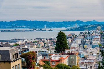 Fototapeta na wymiar San Francisco city center in California