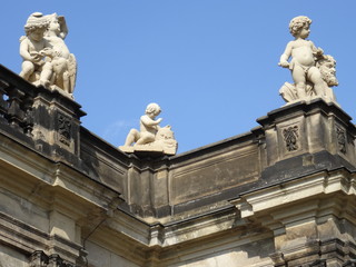 Fototapeta premium plastischer Schmuck am Zwinger in Dresden