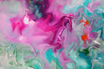 Obraz premium abstract background from a mixture of acrylic paints. Wallpaper, banner, design background