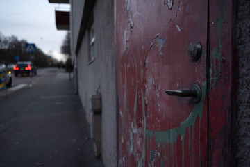 door in the city
