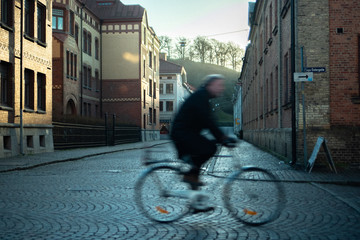 man on bike