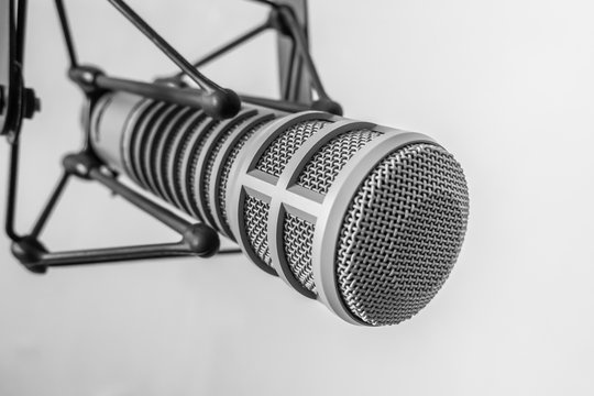 design element: background with a professional microphone