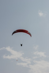 paraglider in the sky