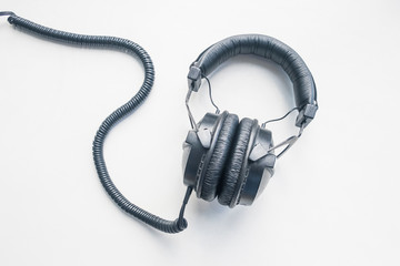 headphones on a white background