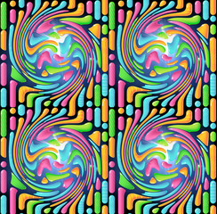 seamless doodle vertical stripes black