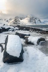 Beautiful landscape around Lofoten island,Norway