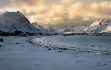 Beautiful landscape around Lofoten island,Norway