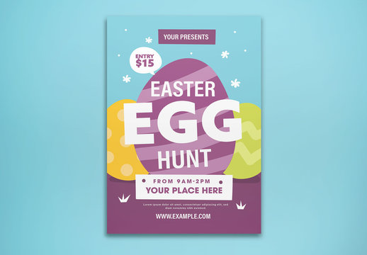 Easter Egg Hunt Flyer Layout