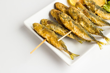 Fried horse mackerel,
