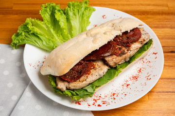 sandwich de pollo