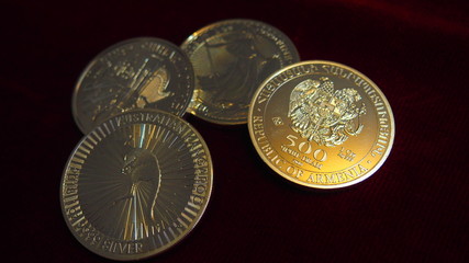 Ounces of Silver from Austria, Australia, Armenia and United Kingdom