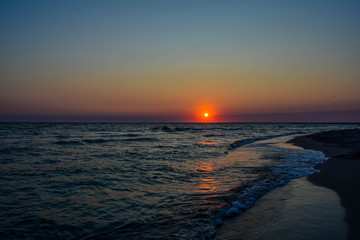 Fototapeta premium sunset over Black sea