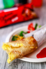 Double Egg Omelette Roll
