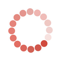 pointed loading circle flat style icon vector design