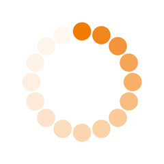 pointed loading circle flat style icon vector design